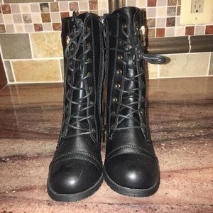 Girls combat style boot
